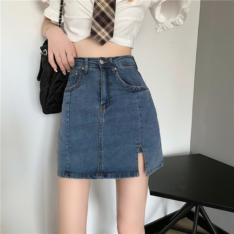 スリットスカート すっきりシルエットスリットミニスカート