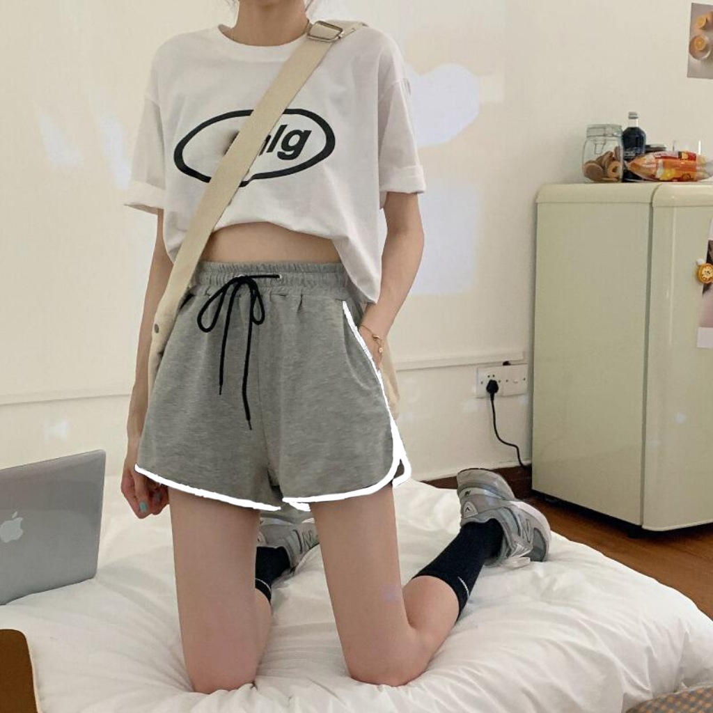 スパッツ 軽やかラインショートスパッツ