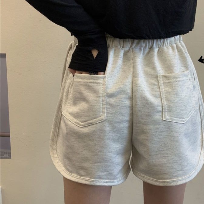スパッツ ポケット付きリラックスショートパンツ