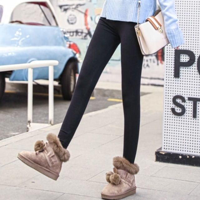 スパッツ 超厚手防寒裏起毛スパッツ冬用美脚レギンス