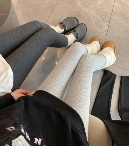 秋冬新作 韓国風裏起毛厚手保温スパッツ