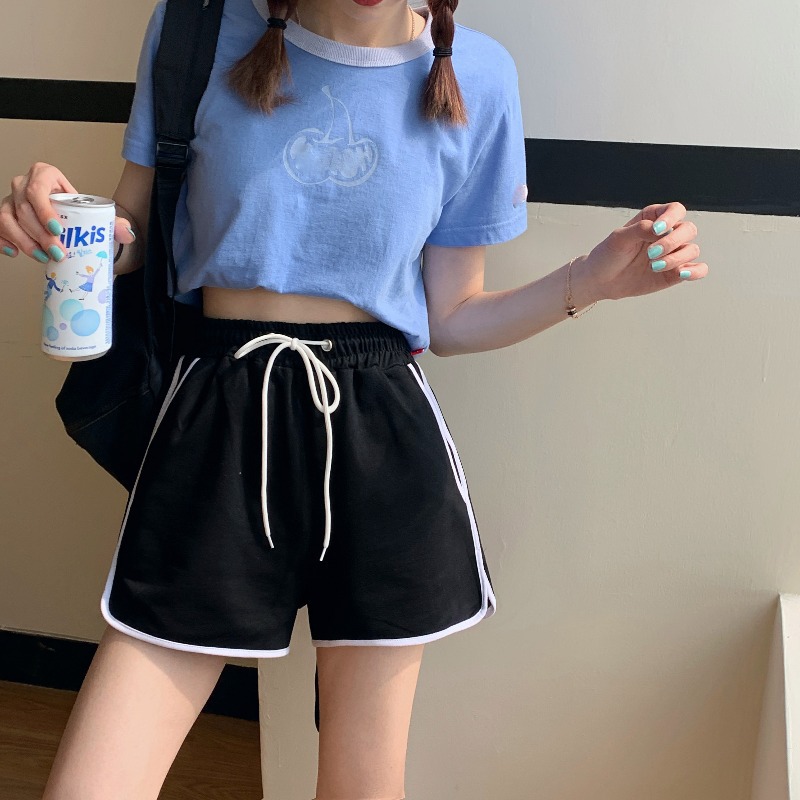 スパッツ 軽やかラインショートスパッツ