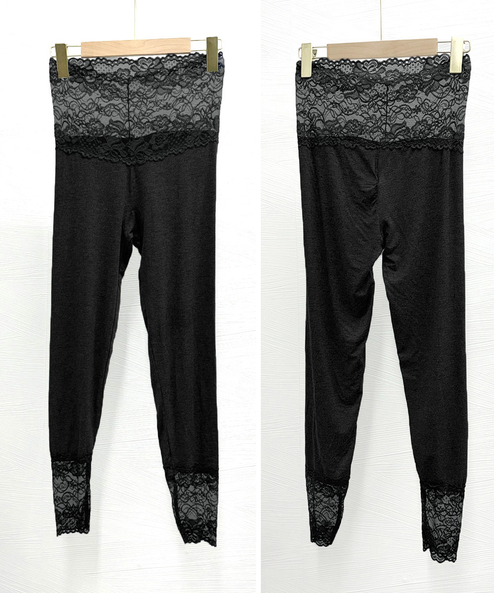 リライブ着圧レース切り替えスパッツ美脚美尻