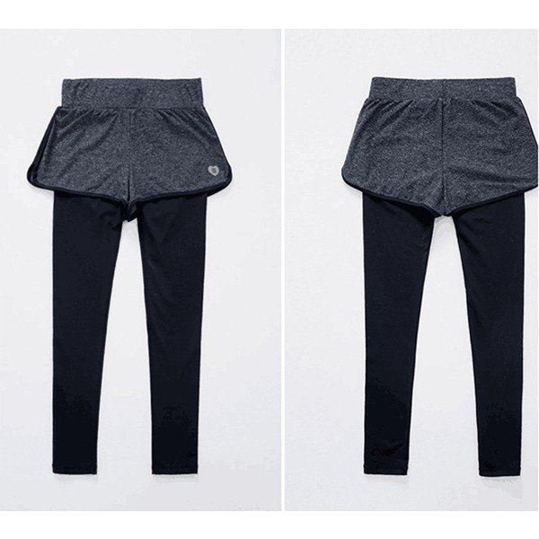 スパッツ ヨガ レギンス スカート付き レディース スポーツウェア