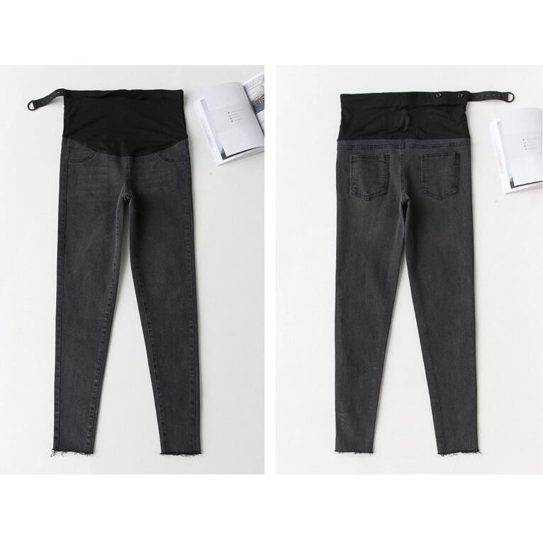 スパッツ マタニティ デニム調レギンス パンツ 九分丈 妊婦用