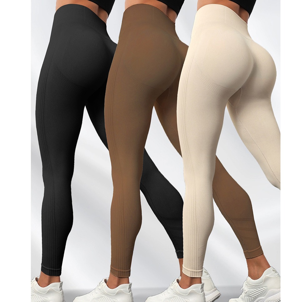 スパッツ シームレスリブ立体成型スパッツ