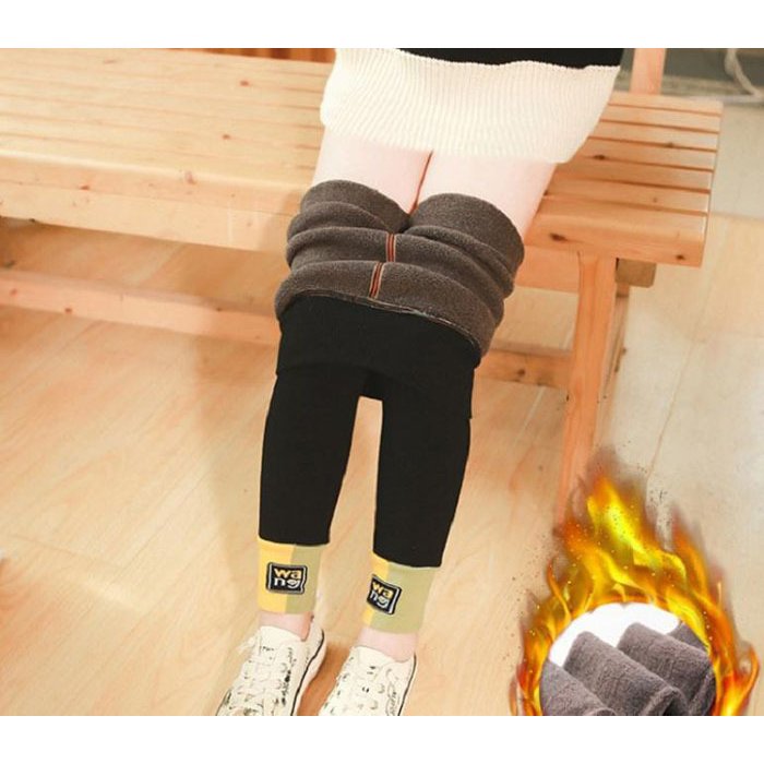 女の子用裏起毛あったかレギンス秋冬キッズスパッツ