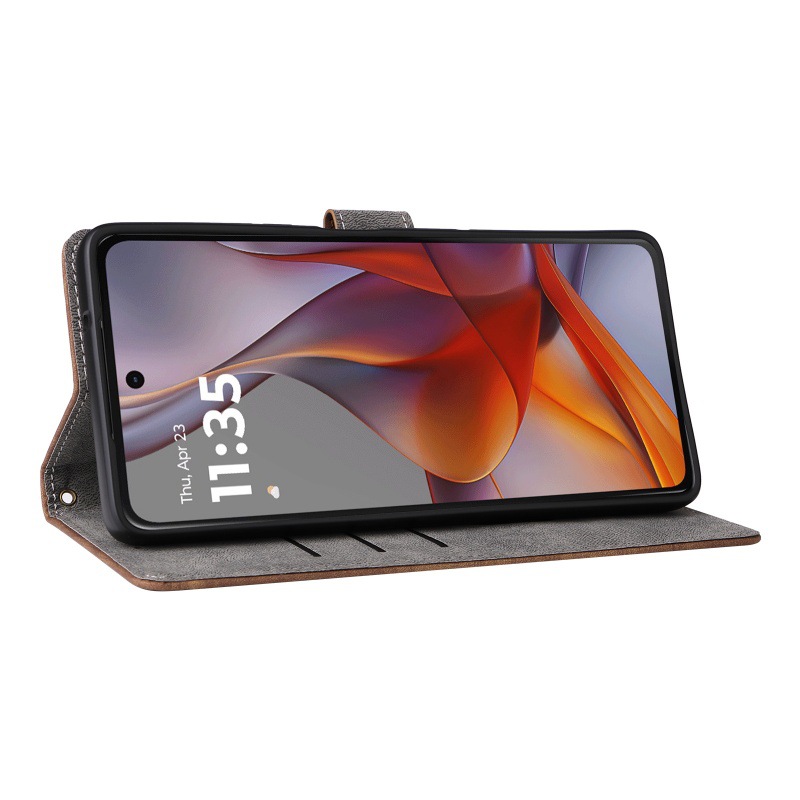 手帳型スマホケース ヴィンテージ風多機能手帳ケース
