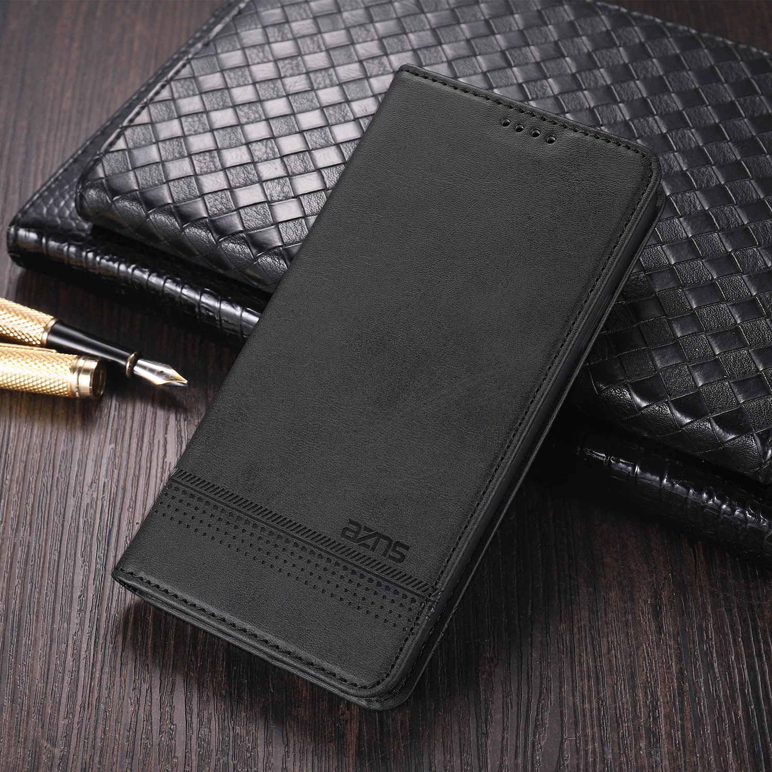 手帳型スマホケース 多機能カード収納付き手帳型ケース