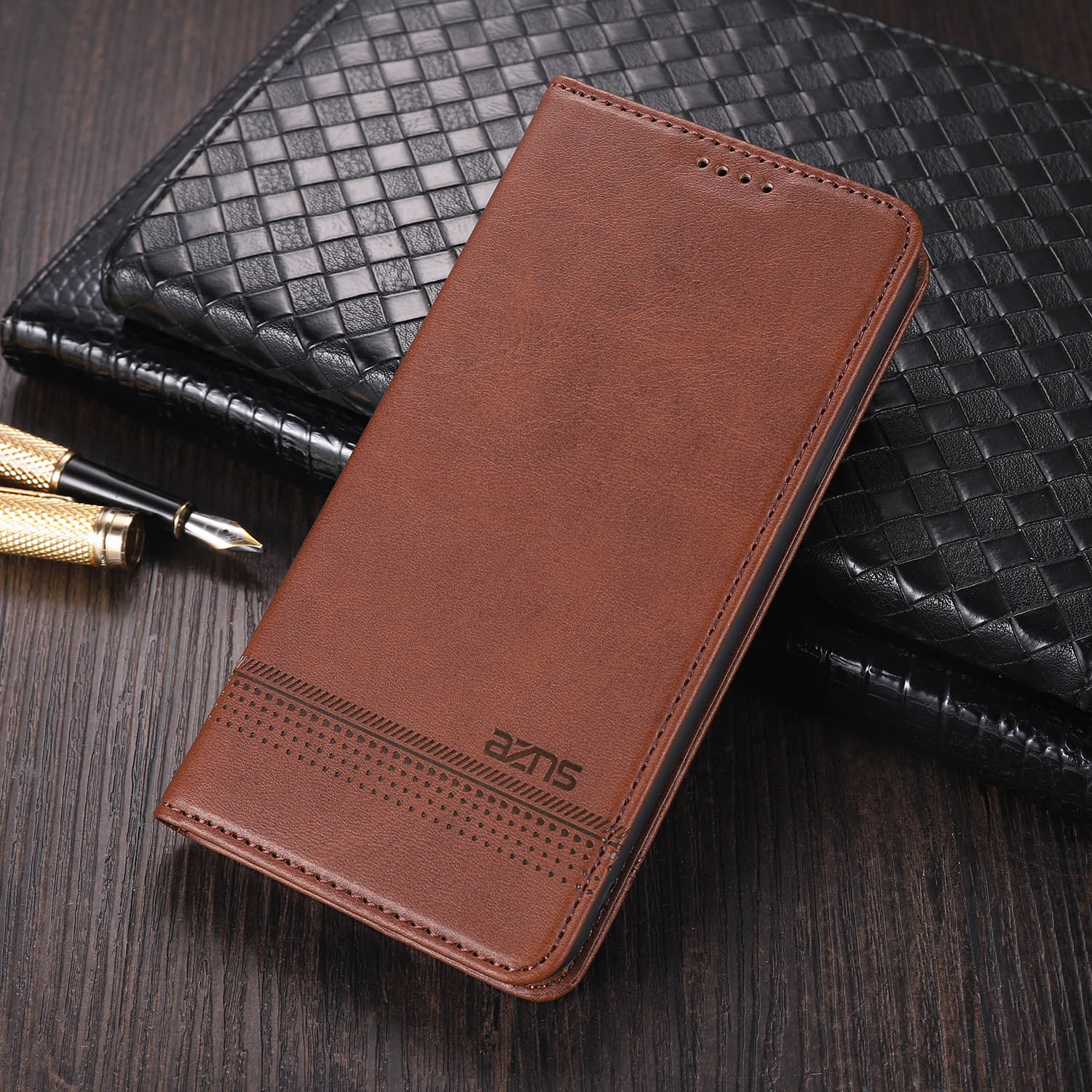 手帳型スマホケース 多機能カード収納付き手帳型ケース