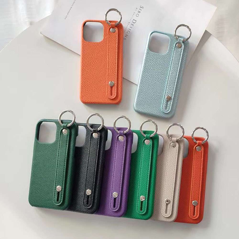 手帳型スマホケース  レザー調ベルト付きスマホケース
