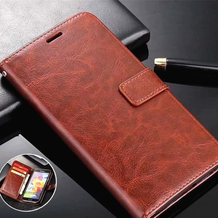 手帳型スマホケース 高級革調多機能ウォレットケース