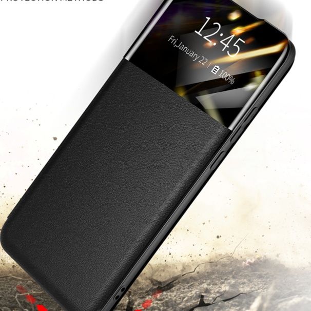 手帳型スマホケース 耐震防落下ウィンドウ手帳型ケース