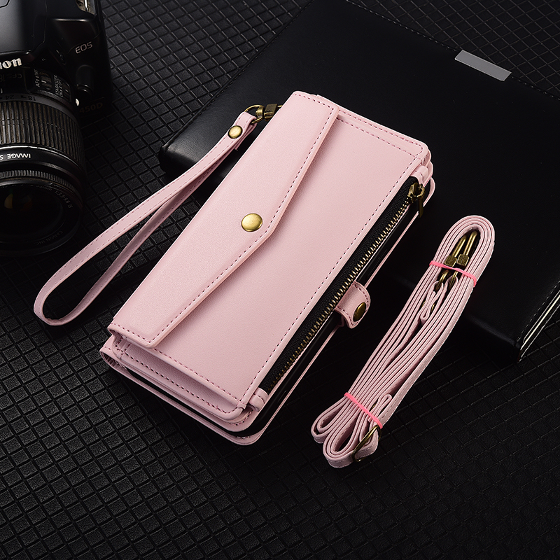 手帳型スマホケース 財布機能付き二つ折りケース