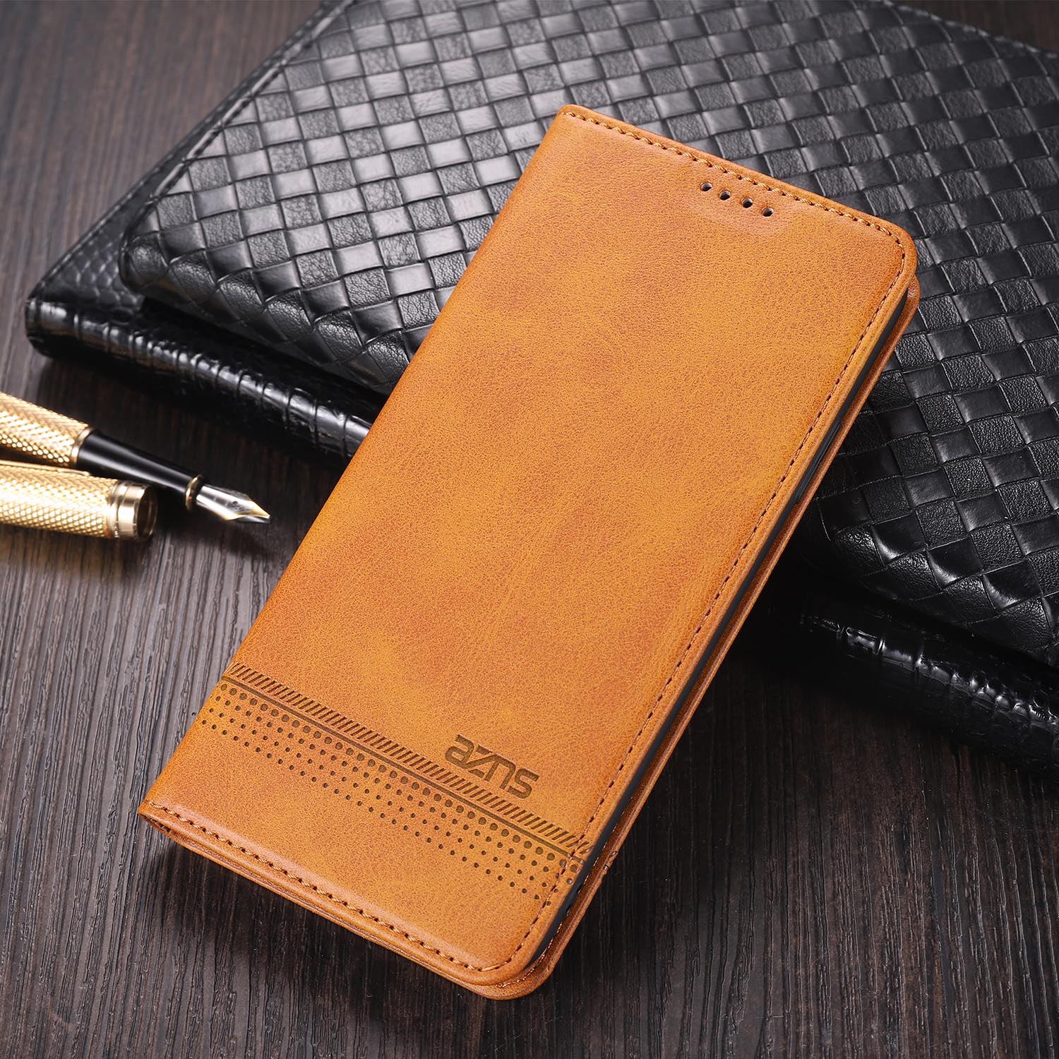 手帳型スマホケース 多機能カード収納付き手帳型ケース