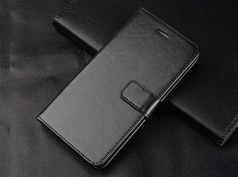 手帳型スマホケース 高級革調多機能ウォレットケース