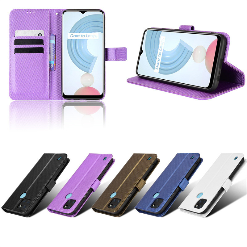 手帳型スマホケース 多機能カード収納付き二つ折りケース