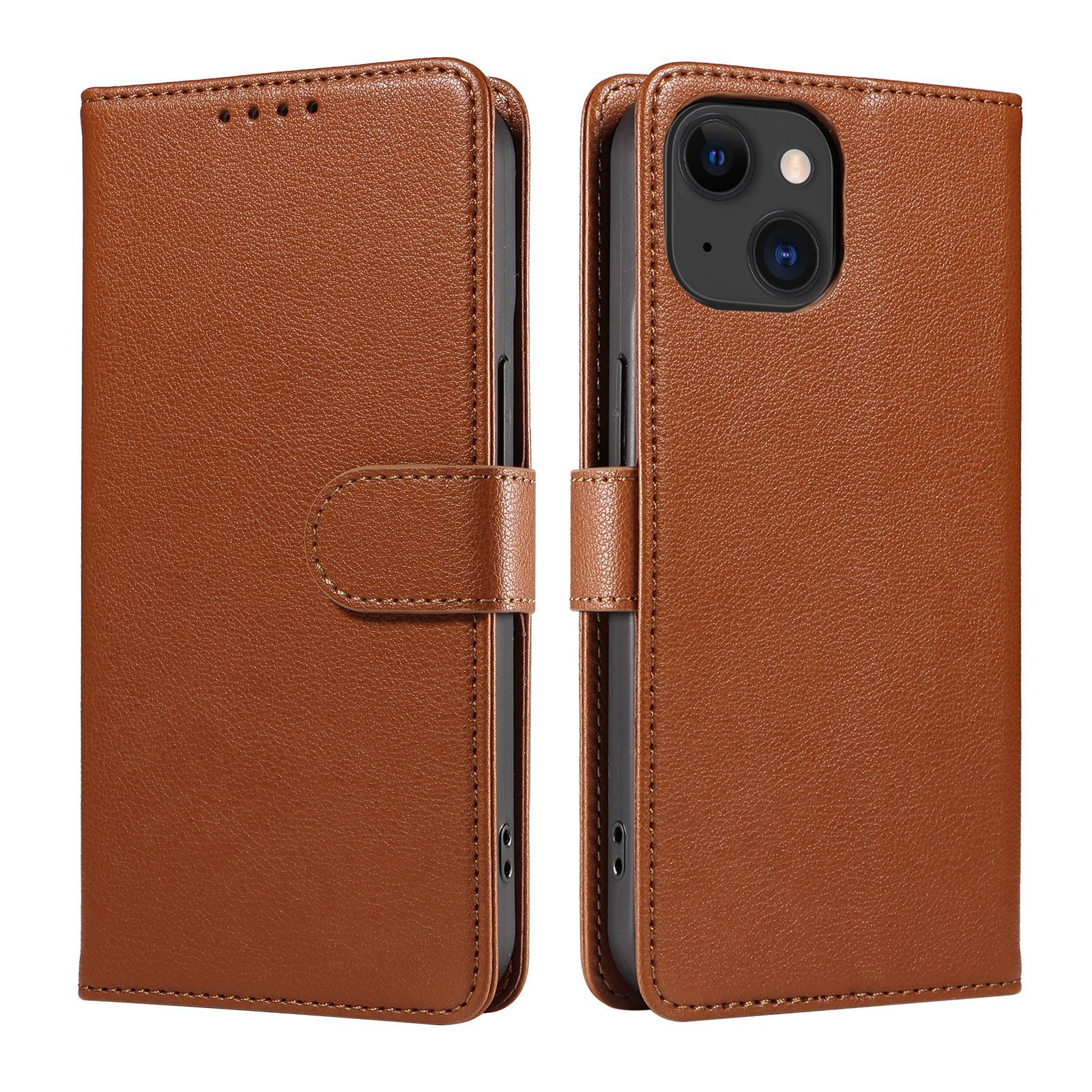 手帳型スマホケース 本革風高級感漂う手帳型保護ケース