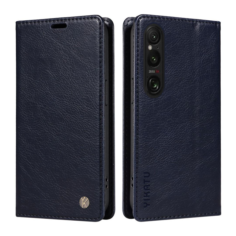 手帳型スマホケース エクスペリア専用 高級感本革調手帳