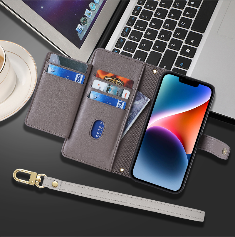 手帳型スマホケース 多機能お財布一体型手帳ケース
