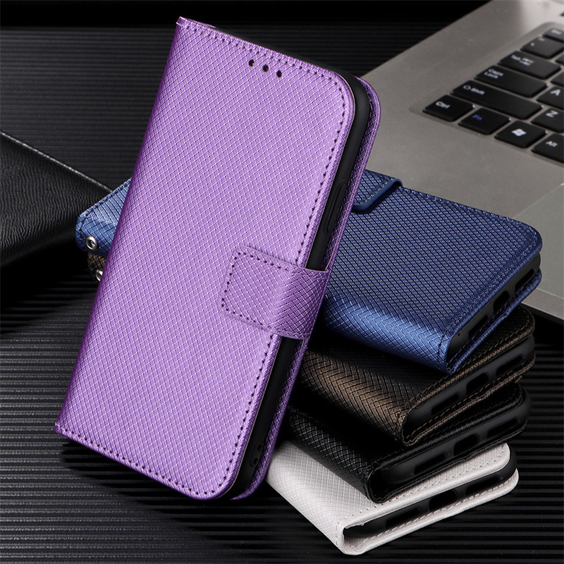 手帳型スマホケース 多機能カード収納付き二つ折りケース