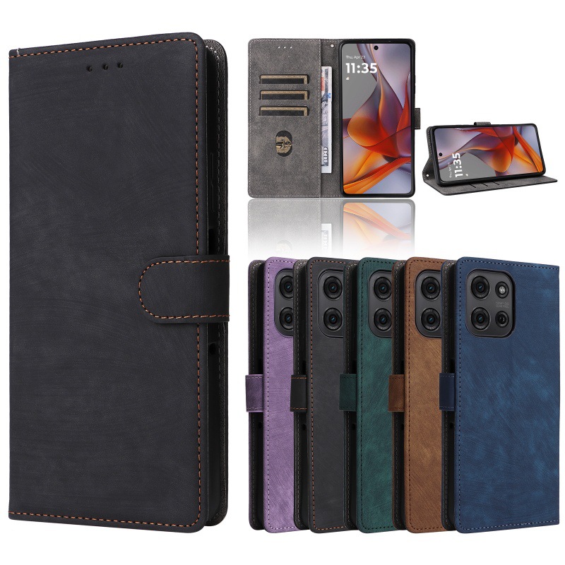 手帳型スマホケース ヴィンテージ風多機能手帳ケース