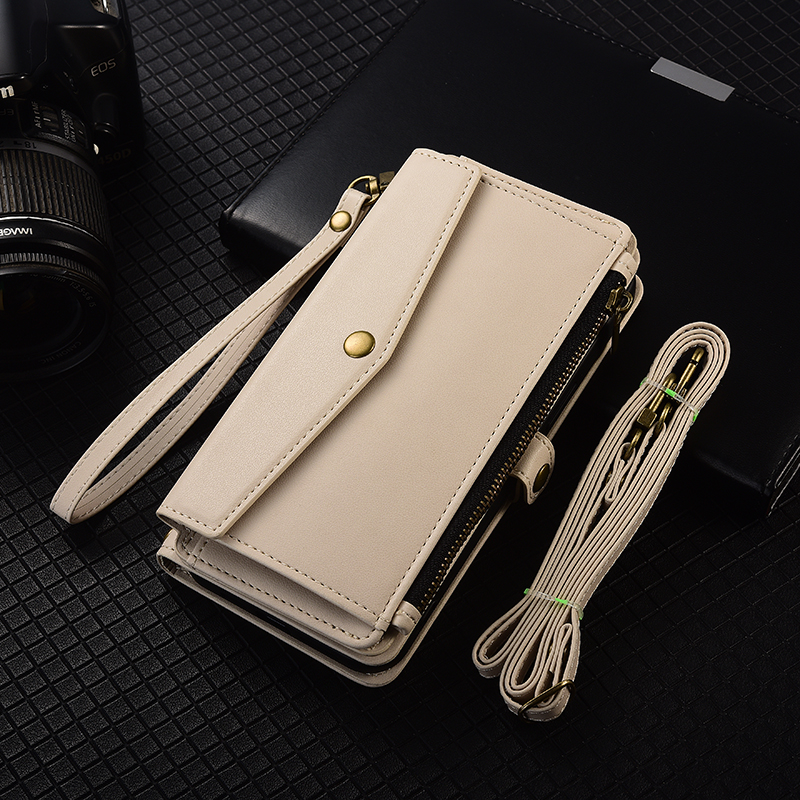 手帳型スマホケース 財布機能付き二つ折りケース