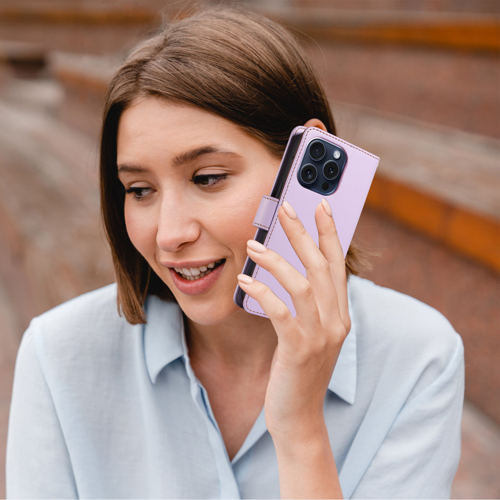 手帳型スマホケース 高級感あふれる多機能手帳型保護ケース