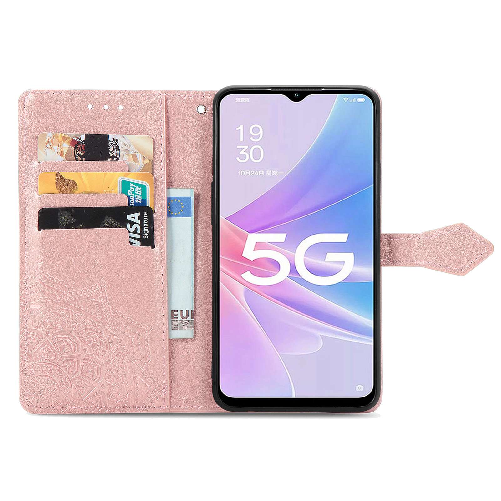 手帳型スマホケース  OPPOスマホ用5G対応手帳型保護ケース