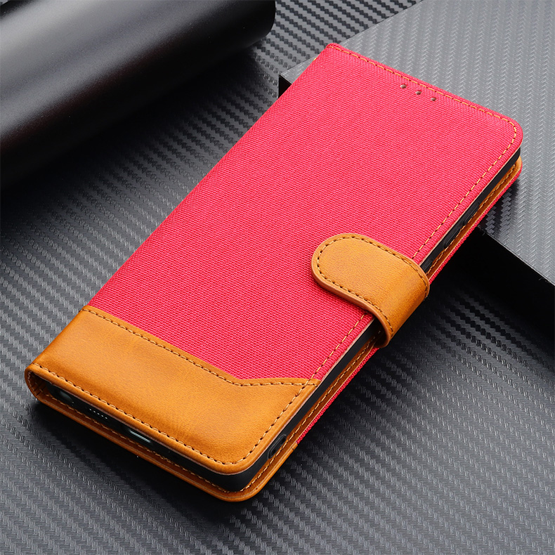 手帳型スマホケース 布と革の調和 ビボ手帳型ケース