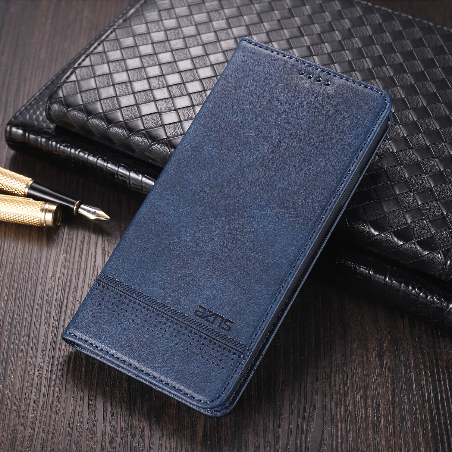 手帳型スマホケース 多機能カード収納付き手帳型ケース