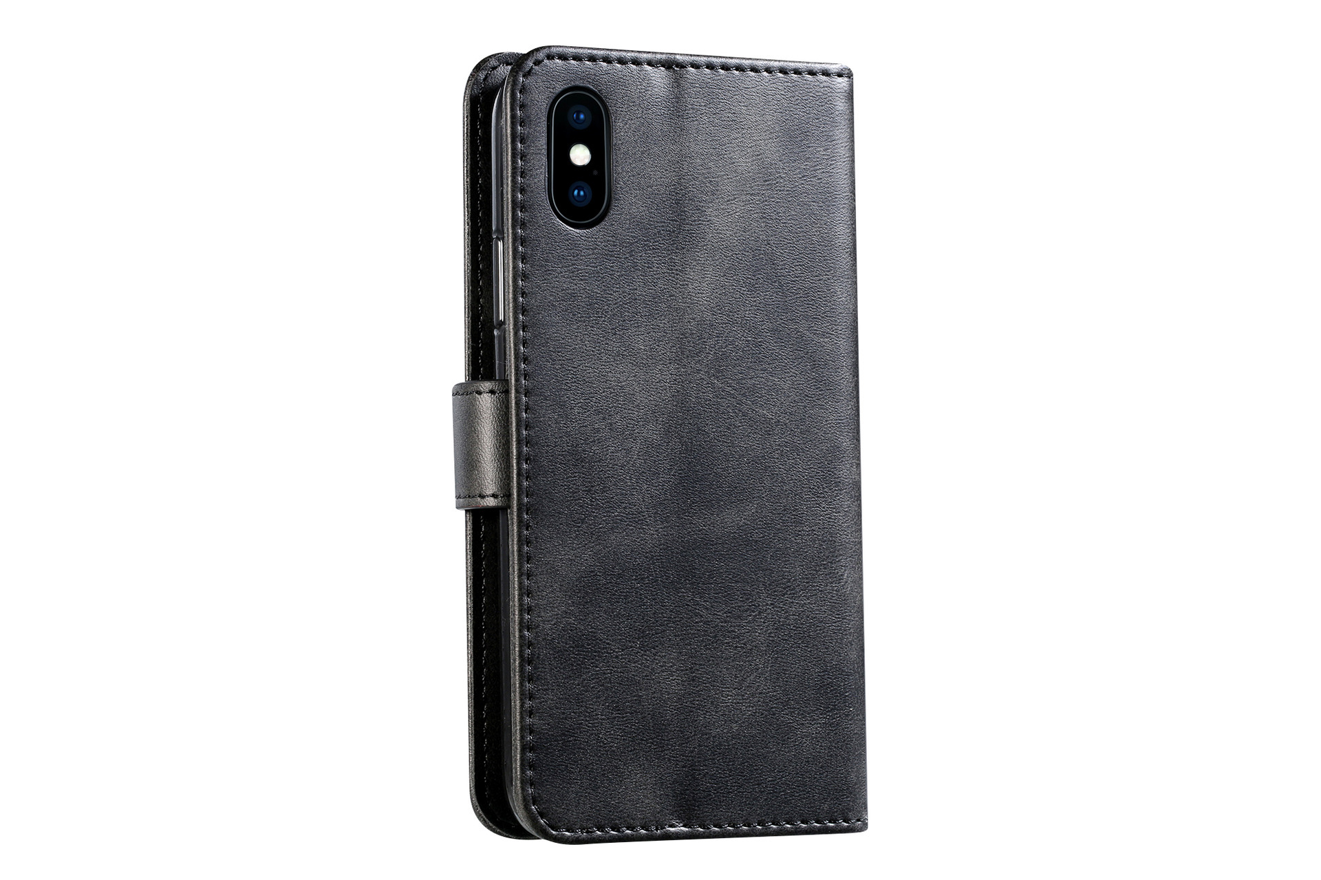 手帳型スマホケース 高級感あふれる本革調手帳型ケース