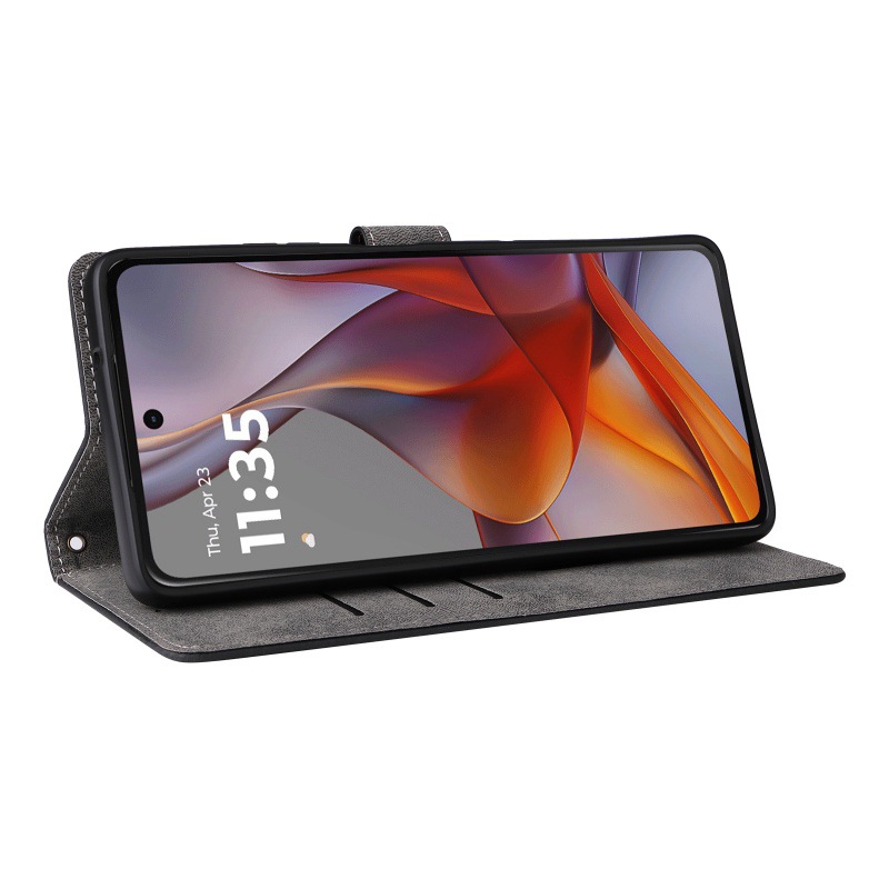 手帳型スマホケース ヴィンテージ風多機能手帳ケース