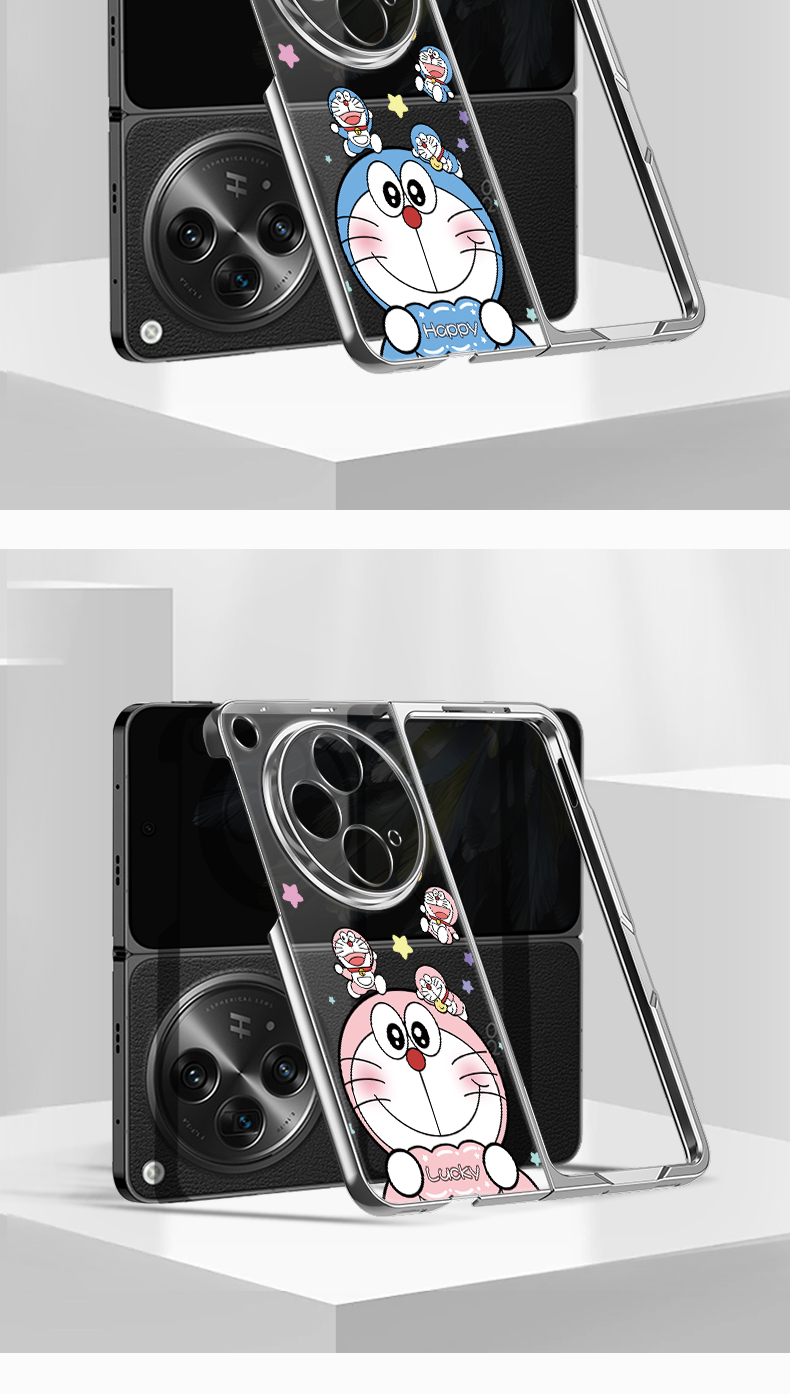 手帳型スマホケース 宇宙猫デザイン折りたたみ式保護カバー