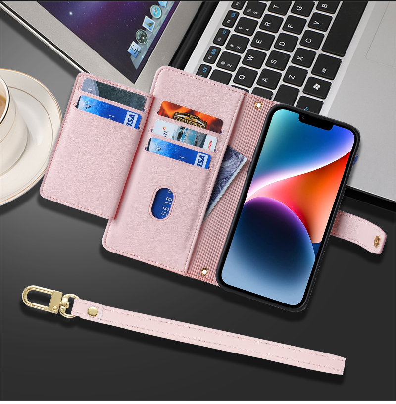 手帳型スマホケース 多機能お財布一体型手帳ケース