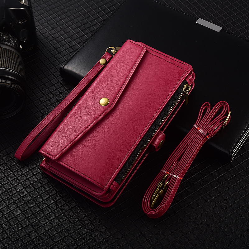 手帳型スマホケース 財布機能付き二つ折りケース