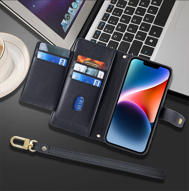 手帳型スマホケース 多機能お財布一体型手帳ケース