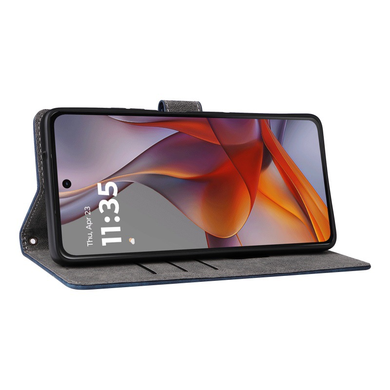 手帳型スマホケース ヴィンテージ風多機能手帳ケース