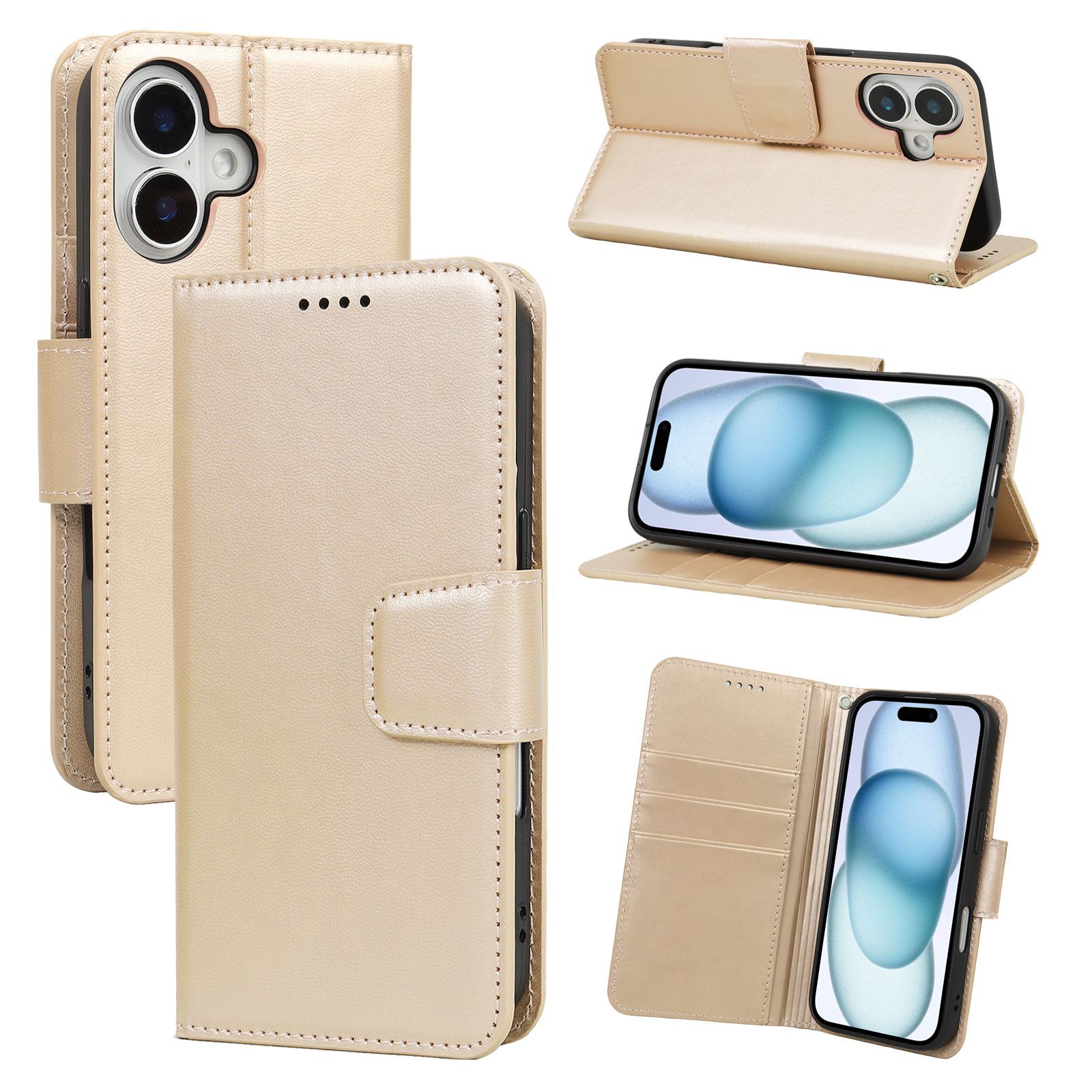 手帳型スマホケース 多機能型高級革素材手帳ケース