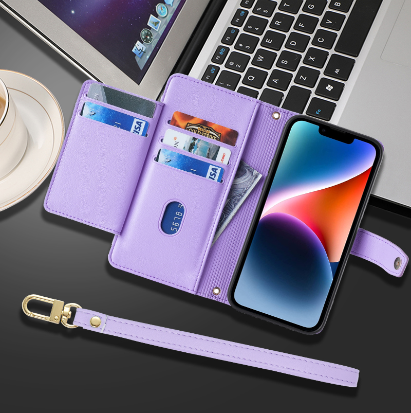 手帳型スマホケース 多機能お財布一体型手帳ケース