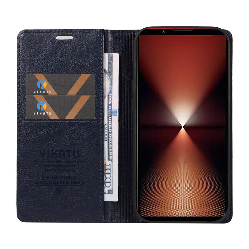 手帳型スマホケース エクスペリア専用 高級感本革調手帳