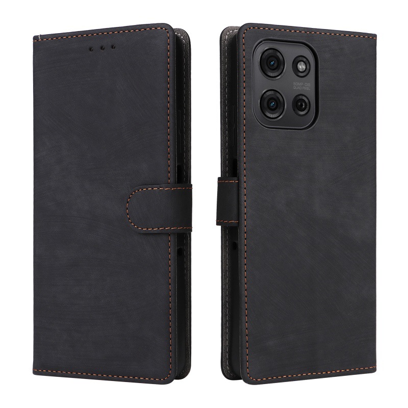 手帳型スマホケース ヴィンテージ風多機能手帳ケース