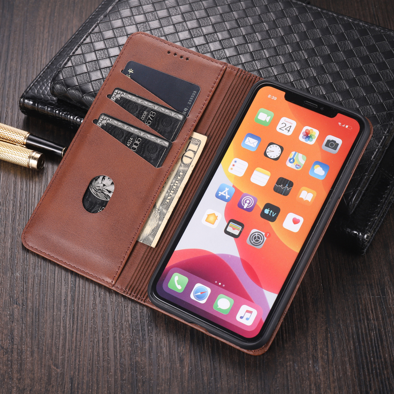 手帳型スマホケース 多機能カード収納付き手帳型ケース