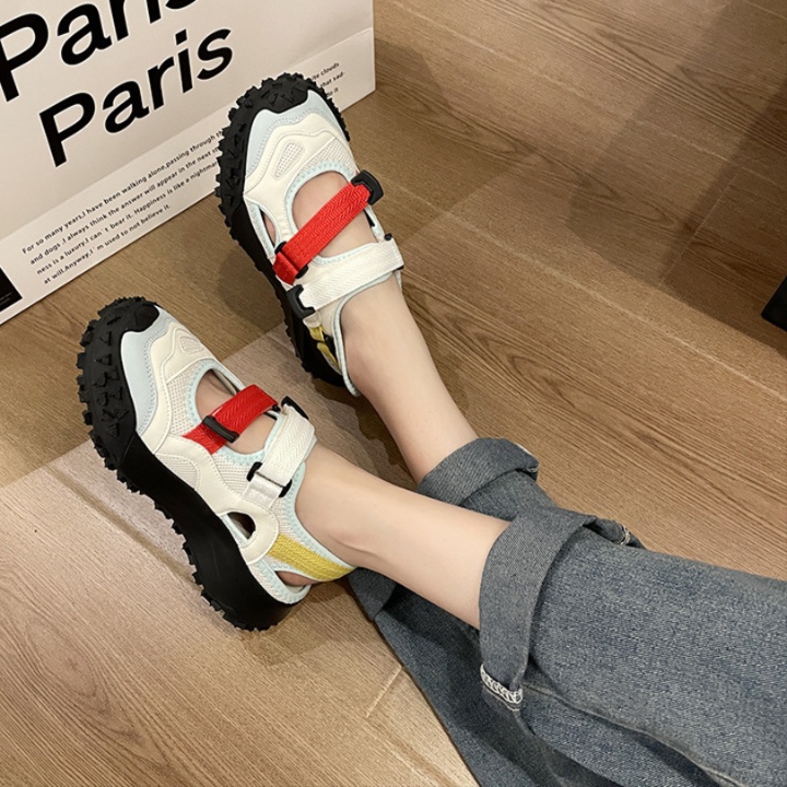 サンダルスポーツ 厚底メッシュベルトサンダル