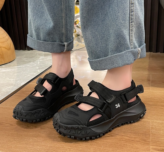 サンダルスポーツ 厚底メッシュベルトサンダル