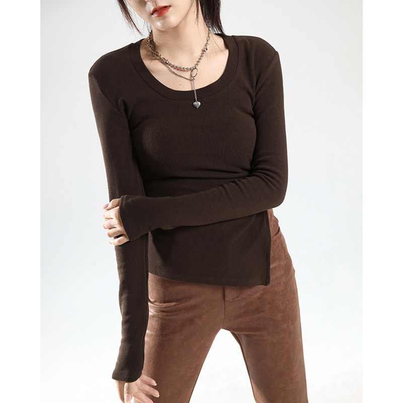 スポーツTシャツ アシンメトリーデザイン長袖ゴルフウェア