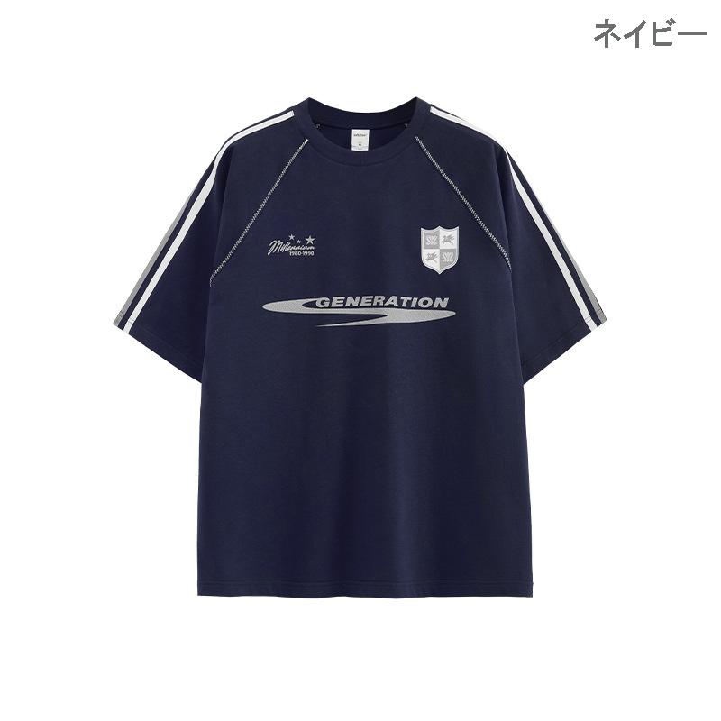 スポーツTシャツ 男女兼用サッカー風半袖ティーシャツ全4色