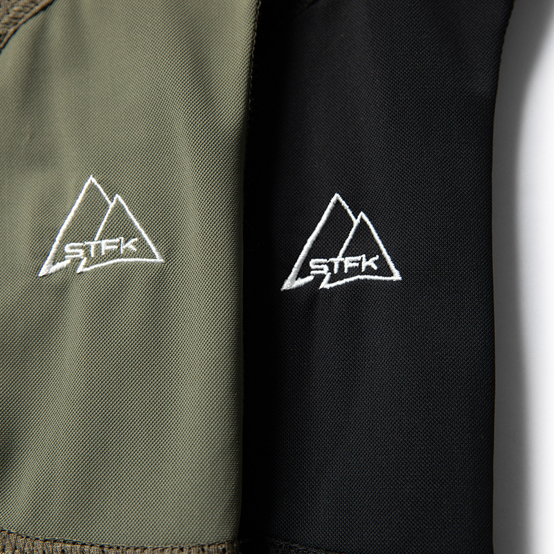 スポーツTシャツ 多機能ポケット付き半袖スポーツシャツ男女兼用グリーン