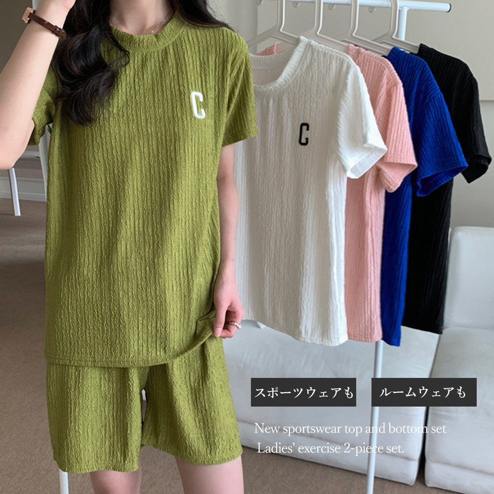 半袖スポーツTシャツ&ショートパンツ 夏用上下セット