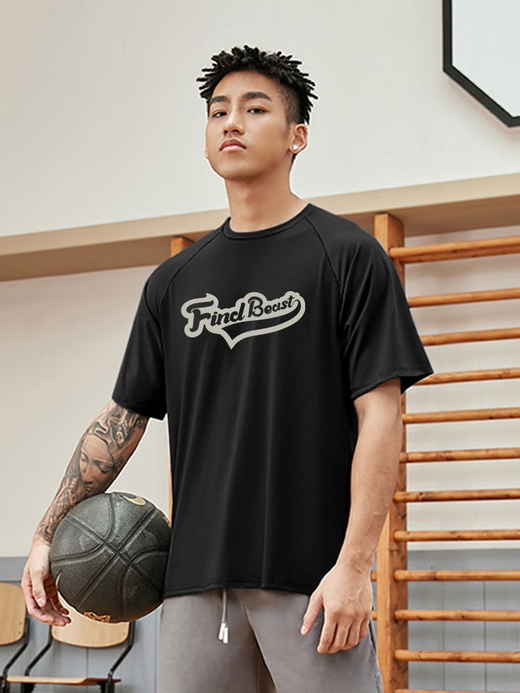 スポーツTシャツ 魂の力強さ バスケ練習着